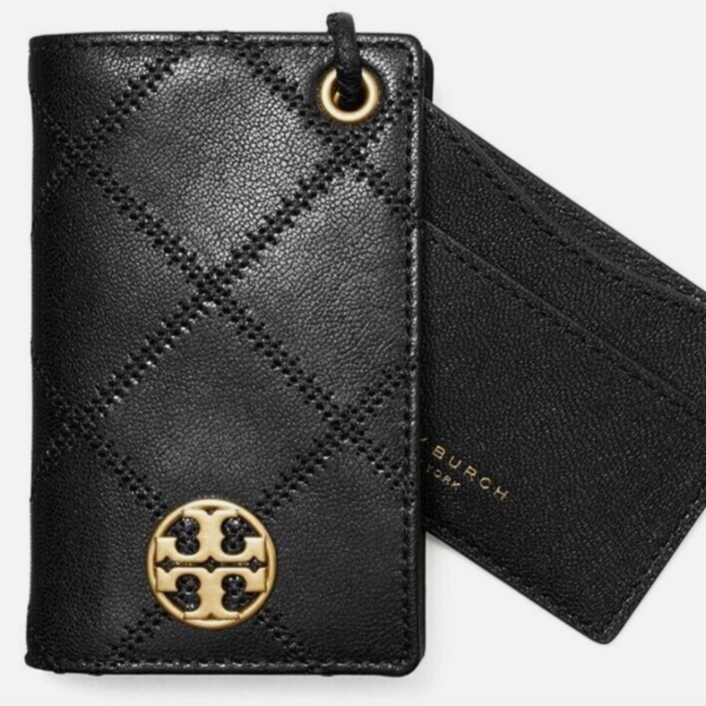 Brand New Tory Burch Willa Leather Lanyard Wallet
